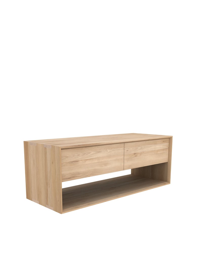 Natural wood TV Unit 30X35X120