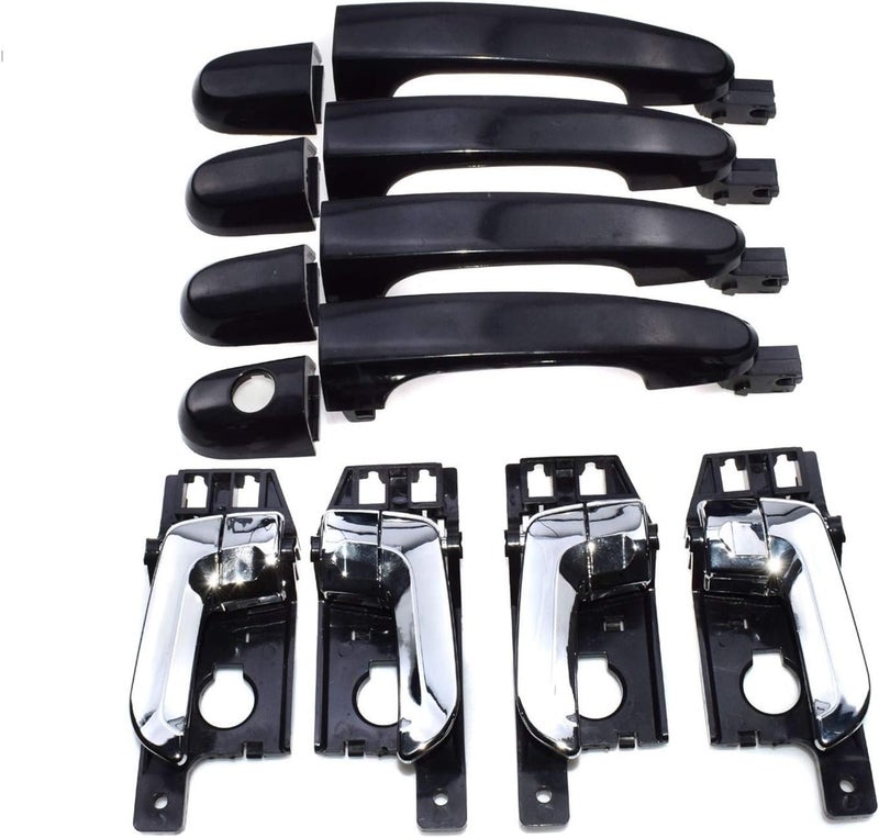 QASULER 8 Pcs Door Handle Set for Kia Sportage 2005-2010 - Image 1