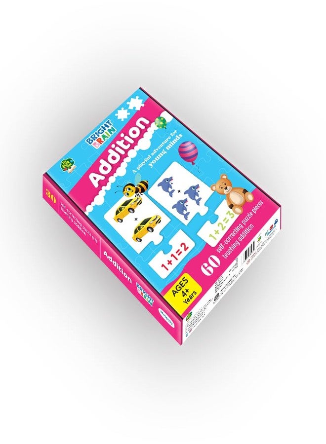 The Book Tree Bright Brain Addition Puzzle – Learn Basic Math with 60 Pieces Puzzle – Fun & Educational for Kids Age 4+ – Educational Toy Birthday Gift for Boys and Girls by Majestic Book Club - Image 4