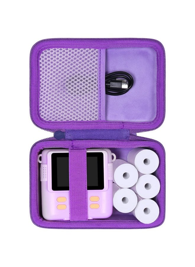 Aenllosi Era Case For Anchioo/For Esoxoffore Instant Print Camera Toys,Kids Selfie Digital Camera Photo Paper & Color Pen Holder By Aenllosi(Purple,Case Only)  - Image 1