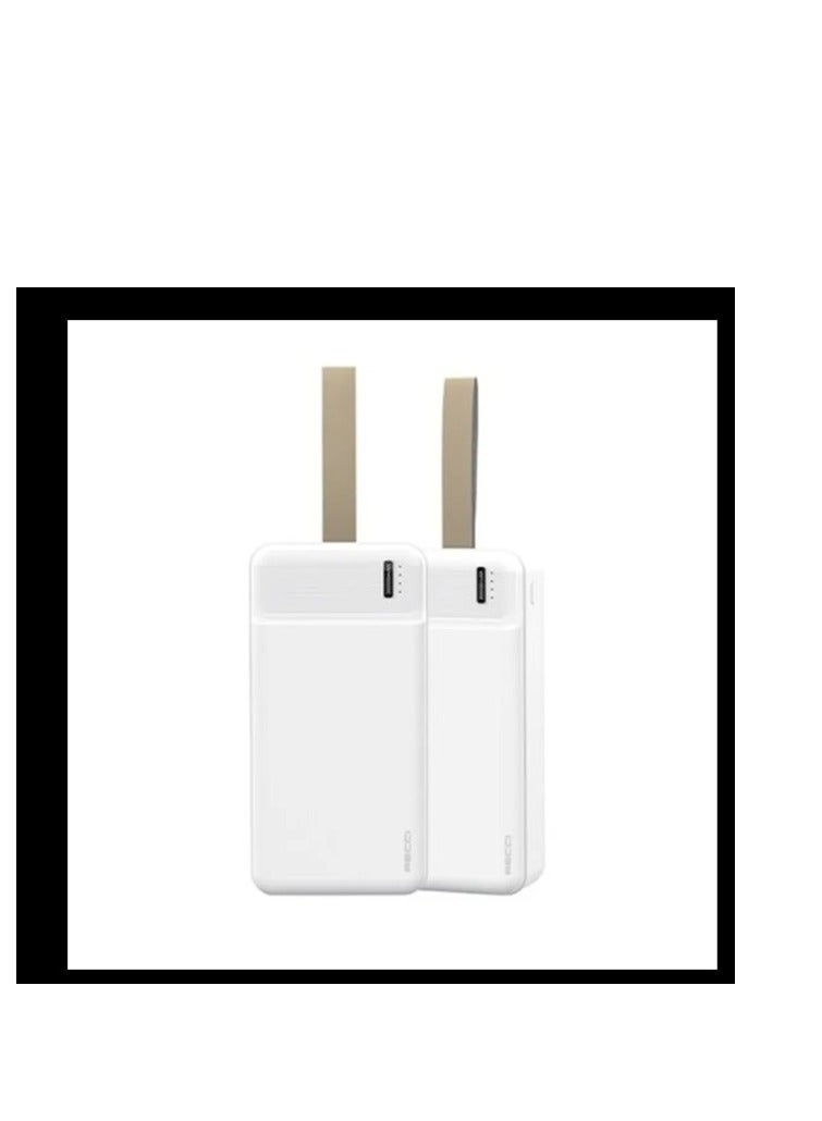 Recci Cutting-edge mobile power 30000mAh, white RPB-N38 - Image 2