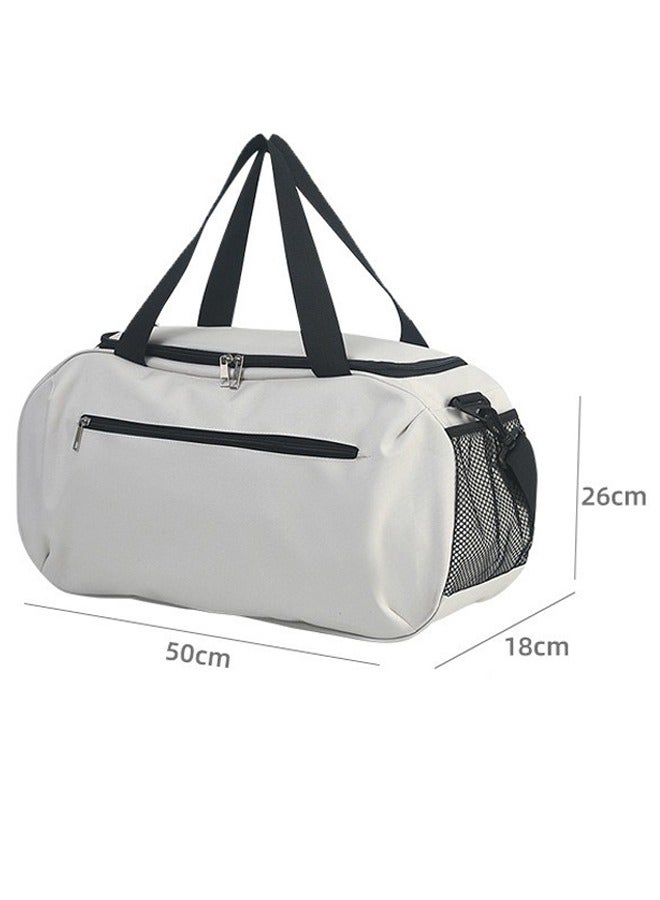 ZCM-HAPPY Large Capacity Sports Duffel Bag Durable Polyamide Gym Tote with Zipper Closure, Shoulder Strap, Ideal for Basketball, Soccer, Yoga and Travel for Men and Women - Image 2