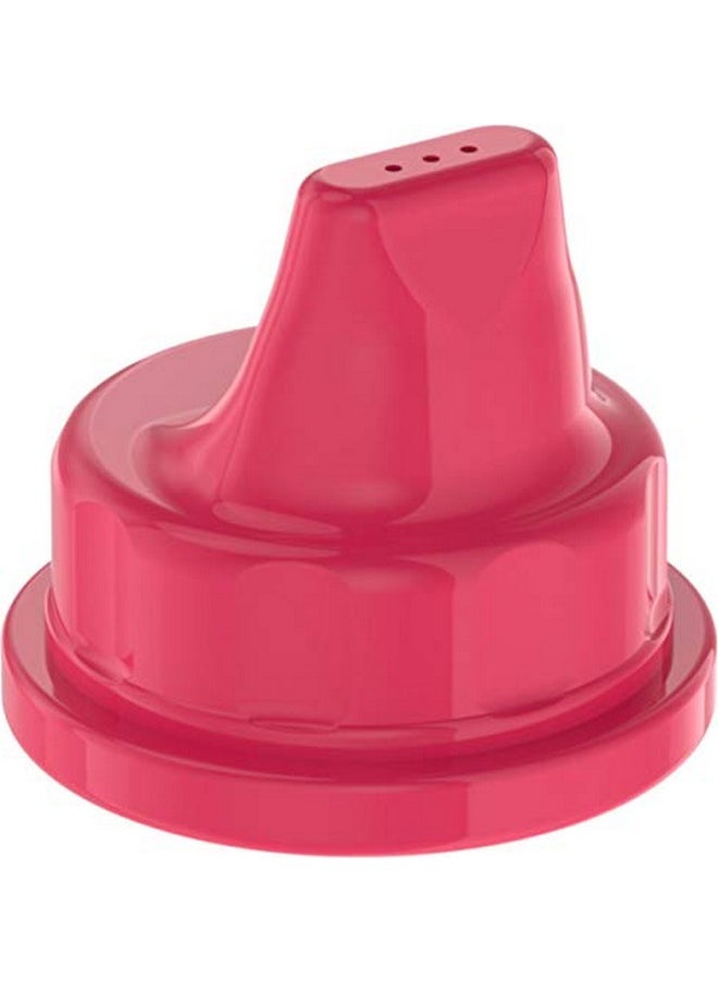 lifefactory Sippy Caps For 4Ounce And 9Ounce Bpafree Glass Baby Bottles Raspberry 2 Count  - Image 2