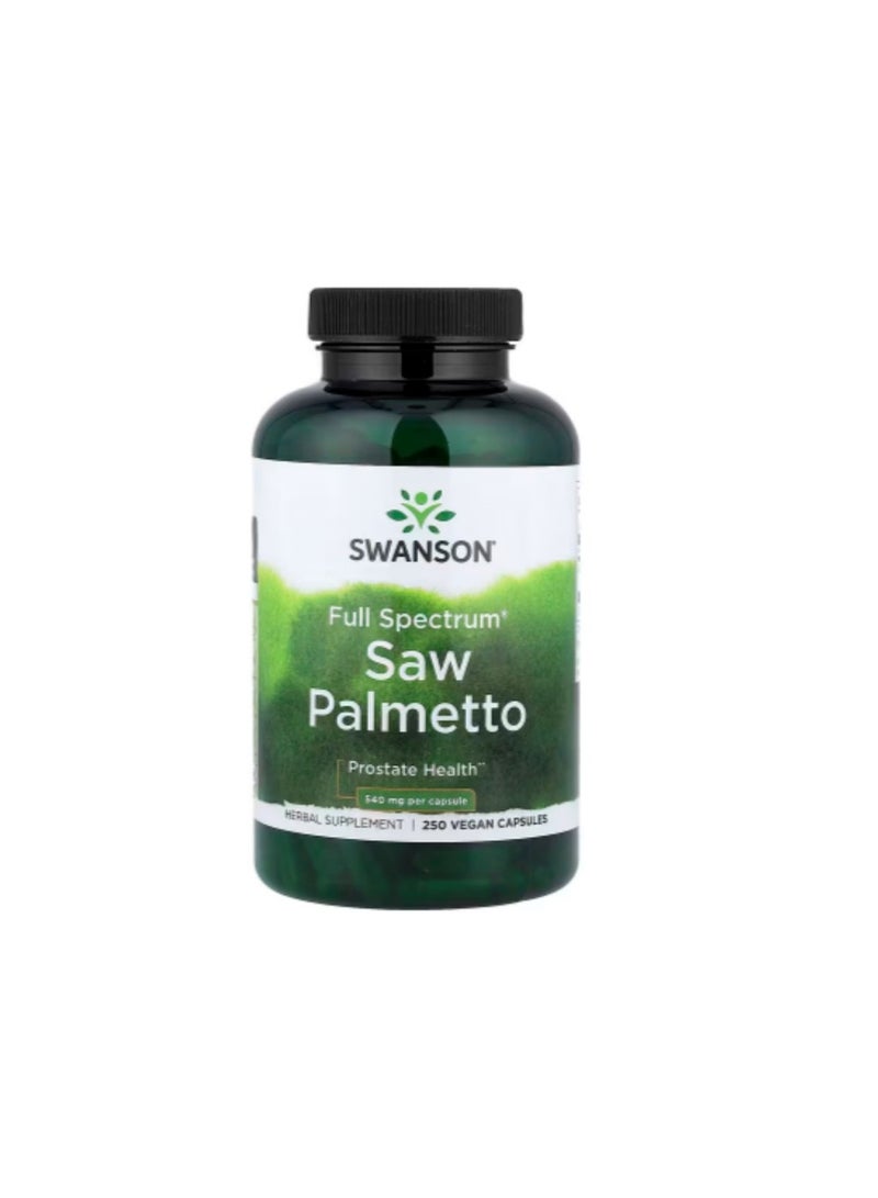 SWANSON Full Spectrum Saw Palmetto 540 mg 250 Capsules
