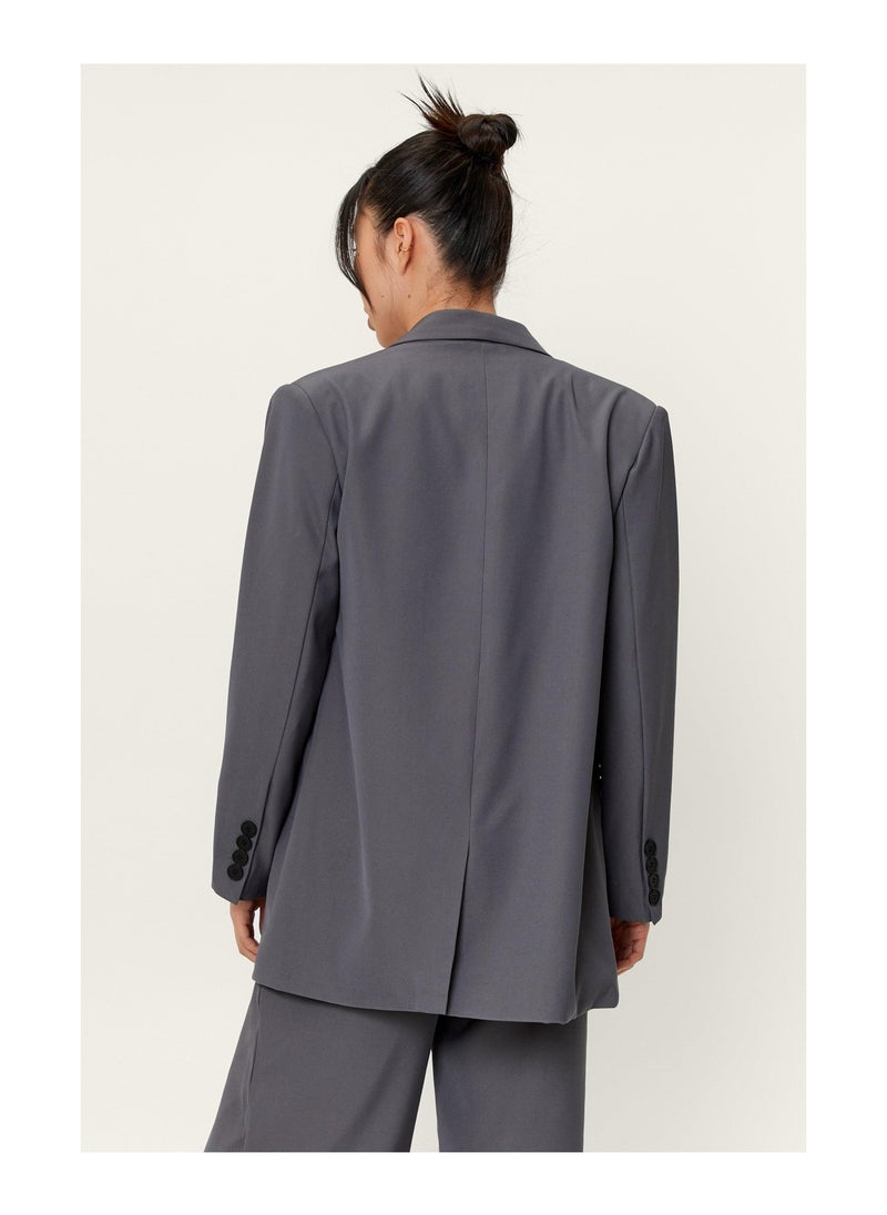 NASTY GAL - Oversized Double Breasted Tailored Jacket - Image 1