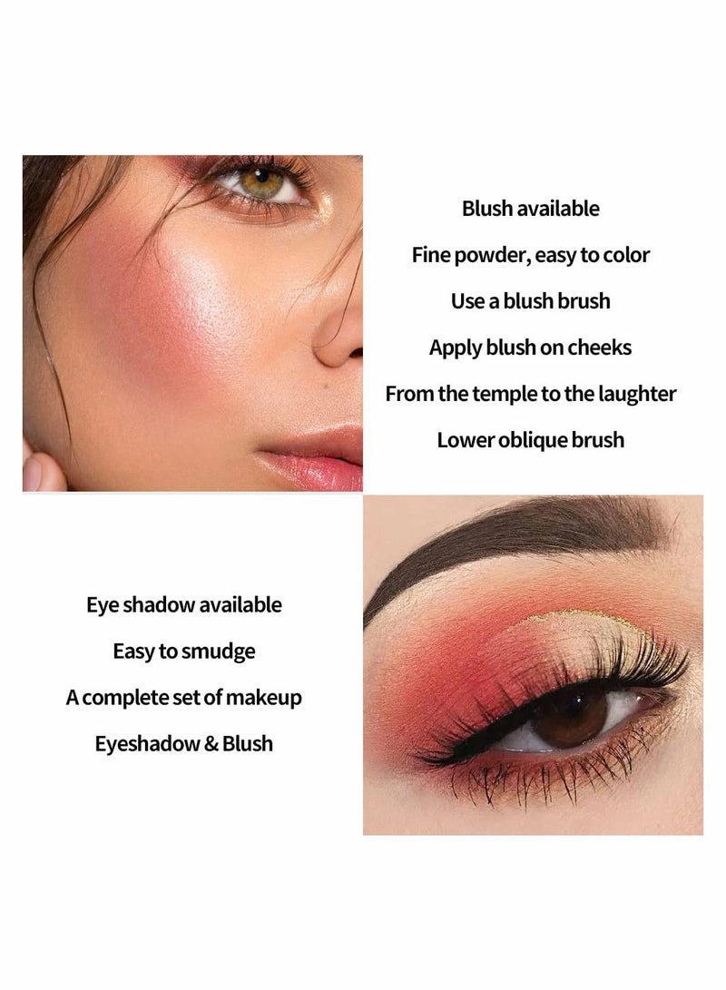 Generic Multifunctional High-gloss Pearlescent Blush Disc Shiny Matte All-in-one Makeup Palette - Image 4