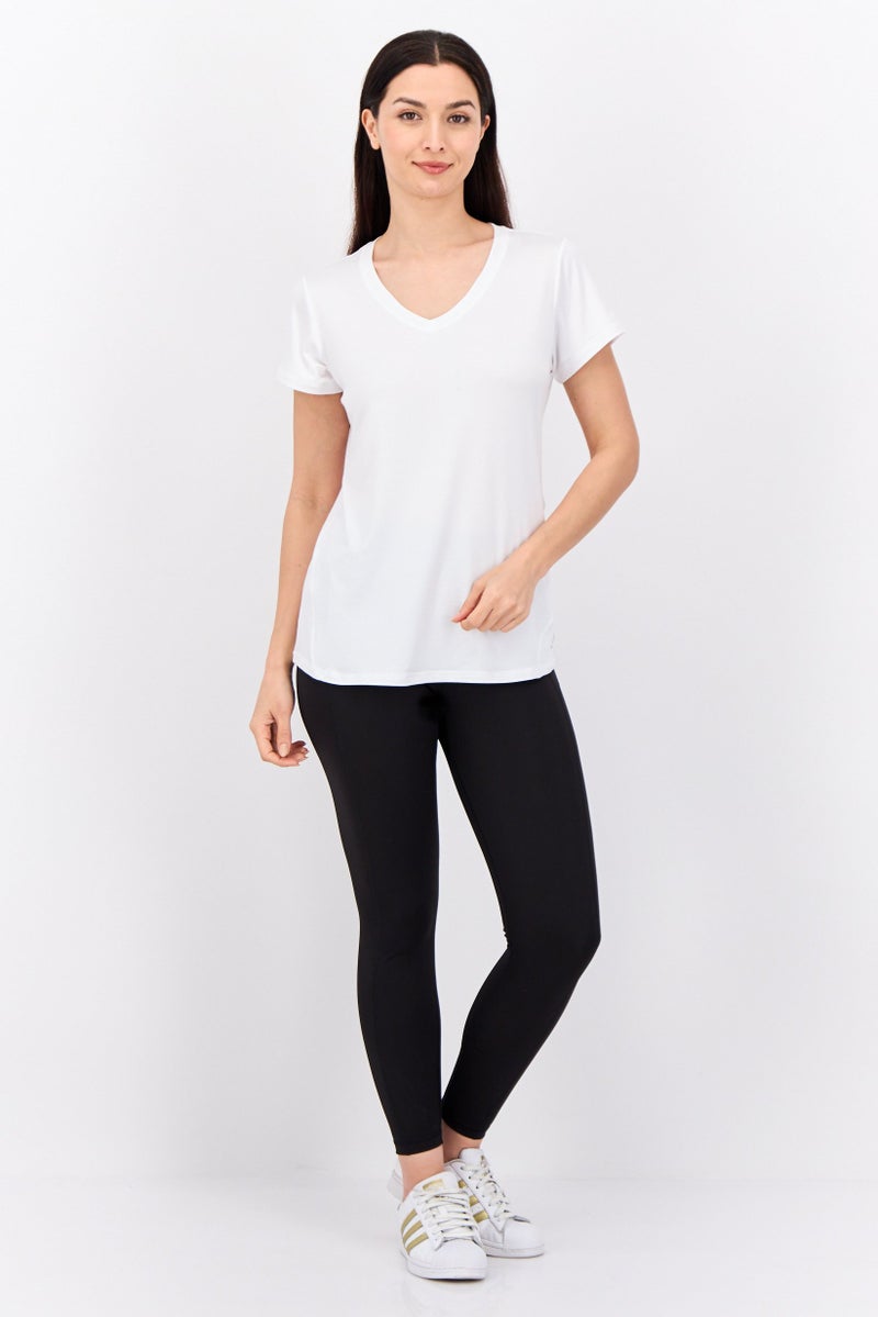 HEAD Women Sportswear Fit Short Sleeves Training Top, White - Image 4