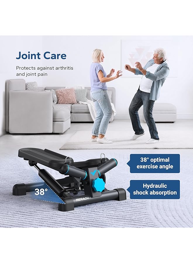 ميراتش جهاز ستيبر للتمرين واللياقة البدنية، جهاز ستيبر كهربائي للسلالم، معدات رياضية، دراجة تمارين، جهاز ستيبر تويست للسلالم للاستخدام المنزلي، سعة 150 كجم، معدات رياضية منزلية - Image 5