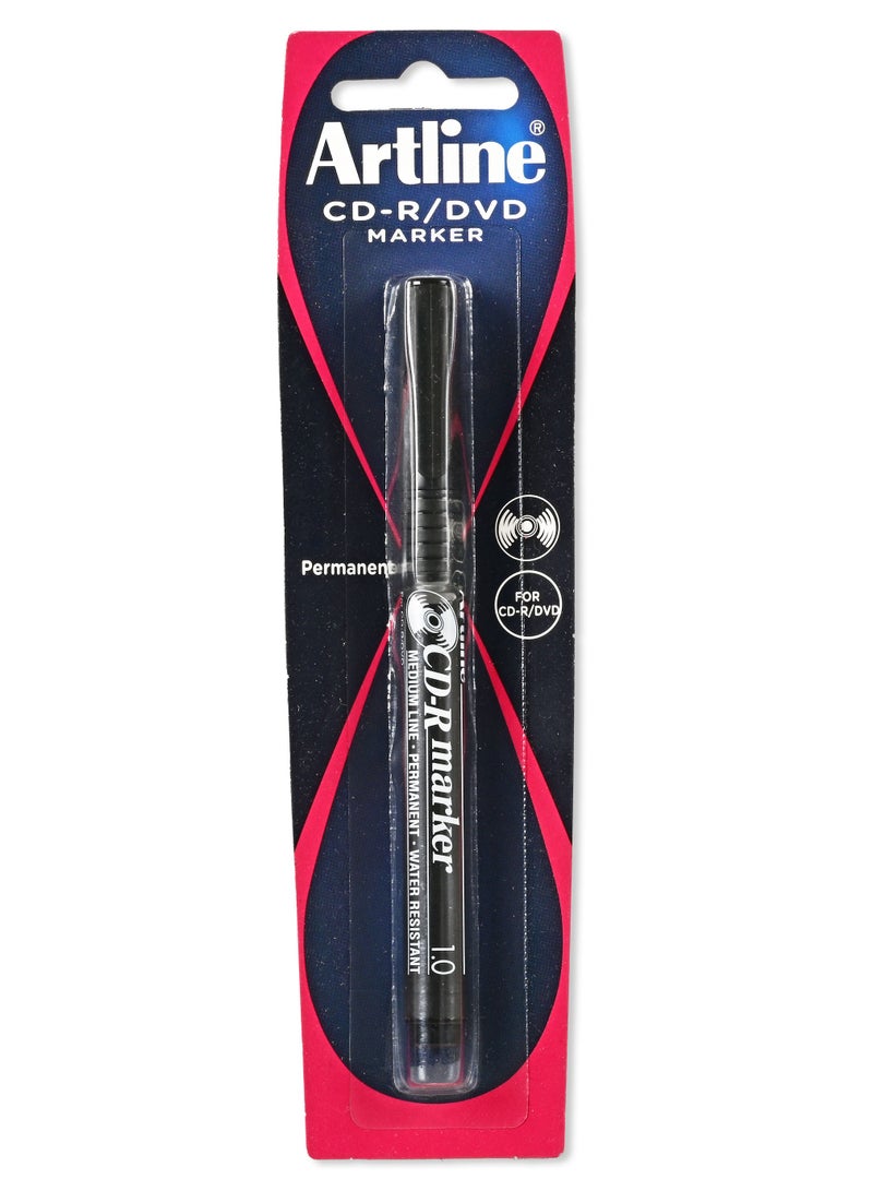 Artline 884 CD-R/DVD Marker in Blister Pack, Medium Line 1.0mm, Color:Black - ARMK884BK-BP - Image 4