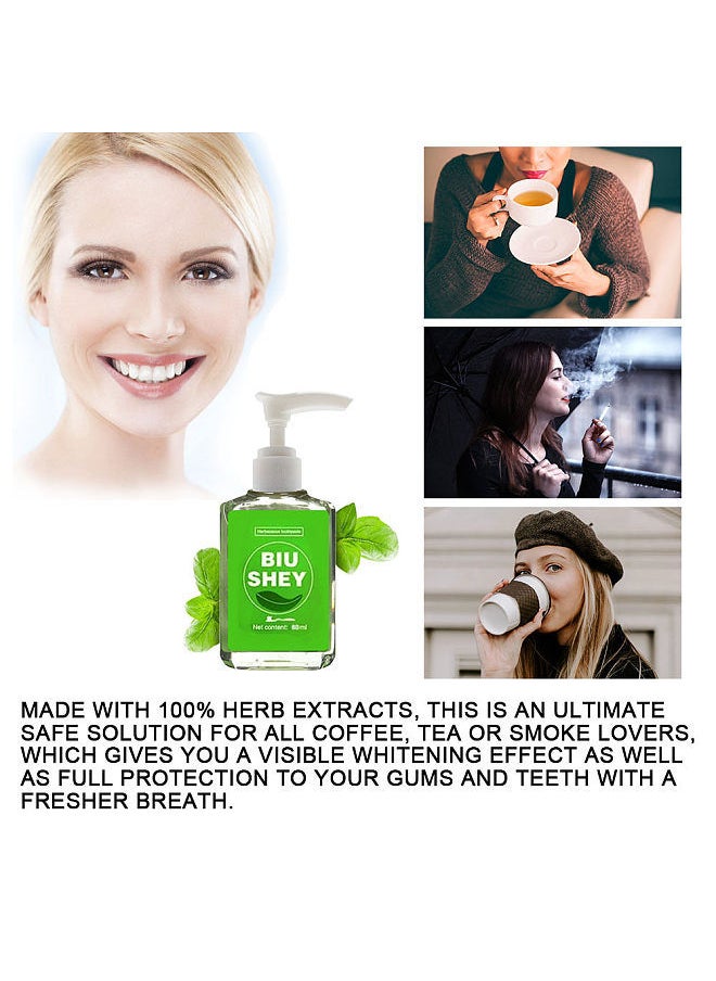 Generic - Pumping Design Toothpaste All-Round Oral Care Remove Teeth Stain Keep Fresh Breath - Image 1