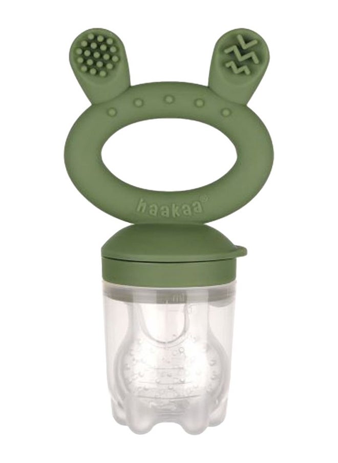 haakaa Fresh Food Feeder And Cover Set - Olive Green  - Image 2