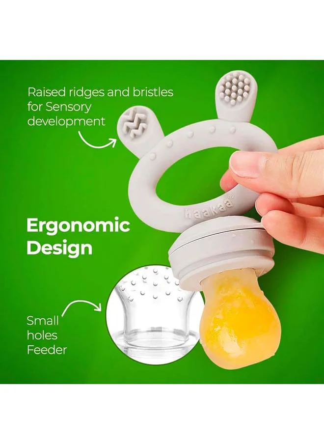 haakaa Fresh Food Feeder And Cover Set - Olive Green