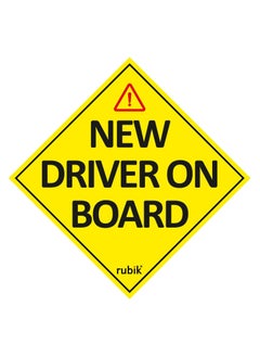 New Driver on Board Vinyl Sticker, Reflective New Driver Car Sign Caution for Beginner New Car SUV Van Drivers (Large 15x15cm) - pzsku/Z03C328E15E66B5F33515Z/45/_/1708325204/9a3033b3-3691-46c5-9d7e-8c2d59ad13c9