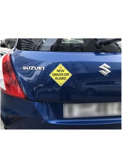 New Driver on Board Vinyl Sticker, Reflective New Driver Car Sign Caution for Beginner New Car SUV Van Drivers (Large 15x15cm) - pzsku/Z03C328E15E66B5F33515Z/45/_/1708325214/b7bf876d-6414-40ea-93da-9778e0459484