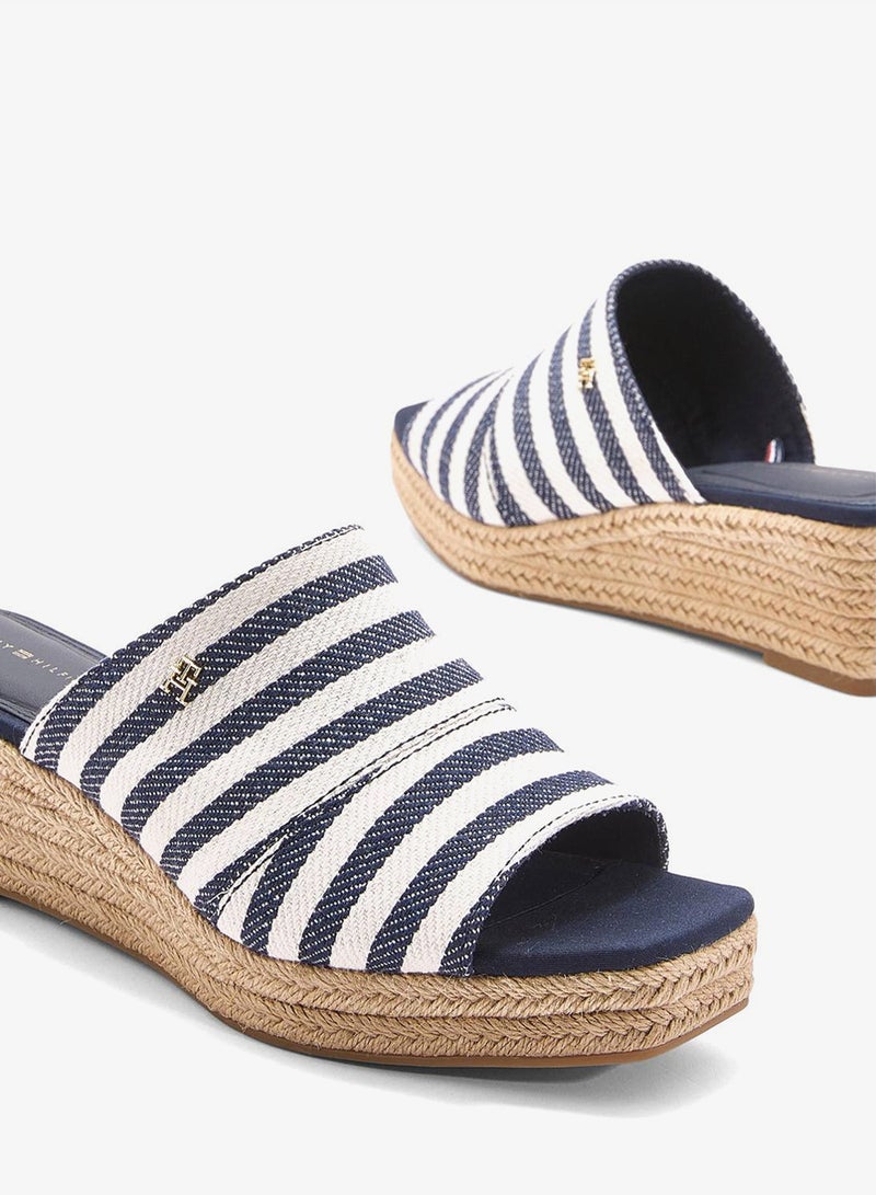 TOMMY HILFIGER NAUTICAL STRIPES ESPADRILLE MULES - Image 5