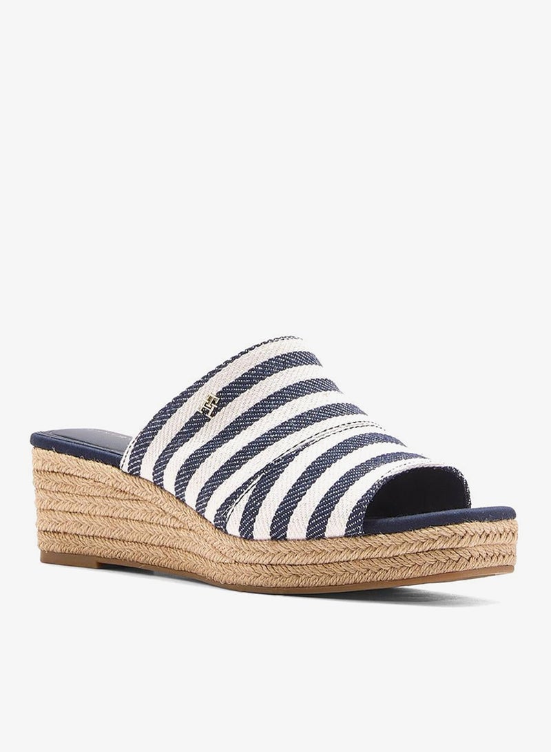 TOMMY HILFIGER NAUTICAL STRIPES ESPADRILLE MULES - Image 3
