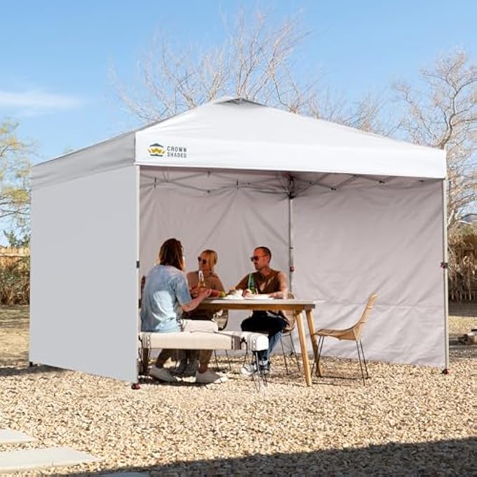 جدران جانبية 12X12 (4 عبوات) - جدران جانبية 12X12، جدران جانبية للمظلة - غطاء المظلة، ملحقات الخيمة، أبيض - Image 3
