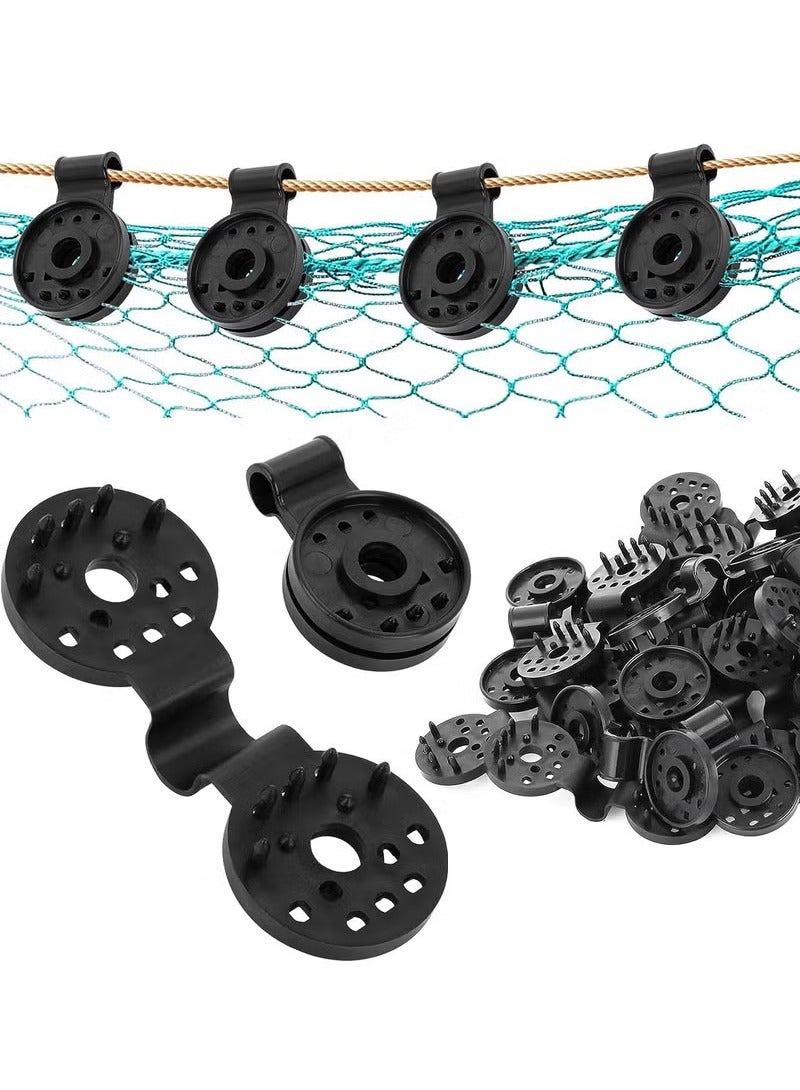 GUDOO 100 Pack Shade Cloth Plastic Clips Windproof Awning Clamp Tent Patio Plant Shade Grip for Sun Shade Net Reusable Gardening Clips Accessory - Image 1