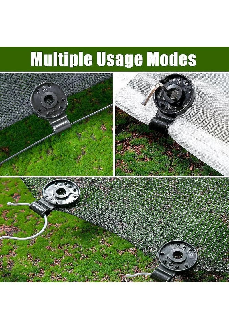 GUDOO 100 Pack Shade Cloth Plastic Clips Windproof Awning Clamp Tent Patio Plant Shade Grip for Sun Shade Net Reusable Gardening Clips Accessory - Image 2