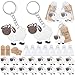 CiciBear 60 Pack Sheep Decorations 20 Keychains 20 Tags 20 Gift Bags for Barnyard Farm Animal Themed Party Baby Shower School Party Zoo Kids Birthday - Image 2