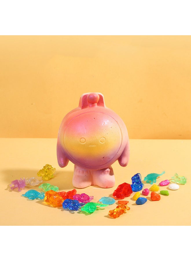 null - Children's Archaeology Digging Eggs Party Toys Digging Gems Boys And Girls Digging Dinosaur Fossils Digging Treasures Knocking Blind Box-Color:Dinosaur Large Skeleton [1 Random Dinosaur Skeleton Can Be Dug] + Digging 4-piece Tool Set - Image 1