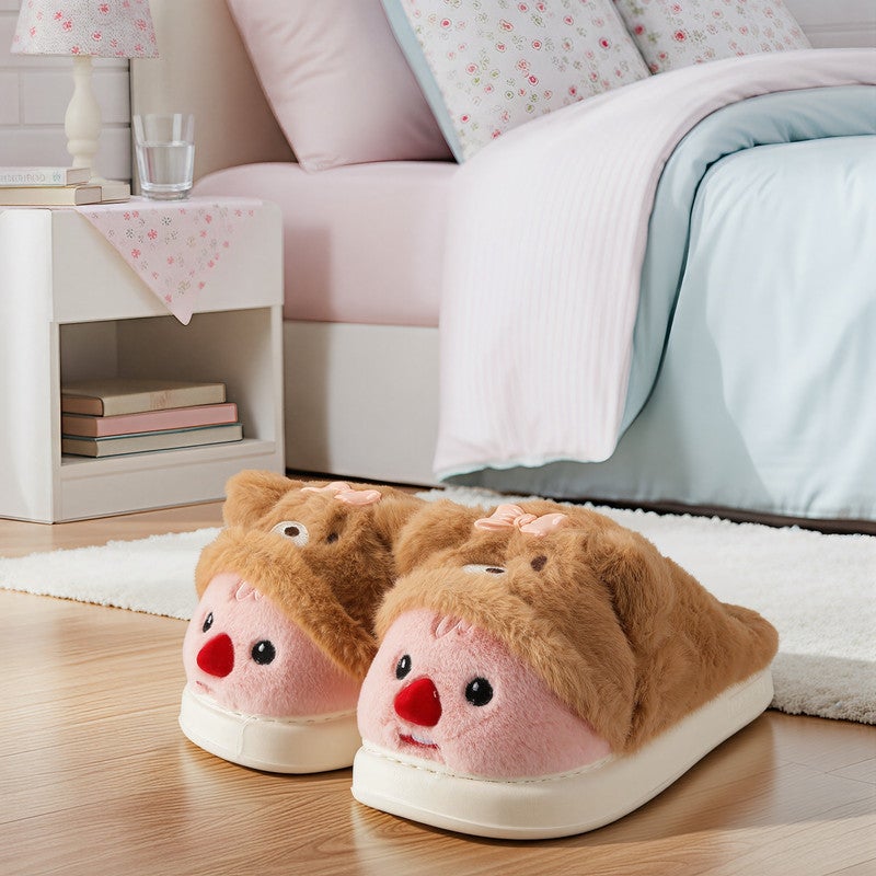 Lucky Kids Cozy Plush Fuzzy Slippers for Women and Men - Soft Warm Indoor/Outdoor House Shoes with Non-Slip Sole - Comfortable Winter Gift Idea (Sizes 36-41) - Image 5