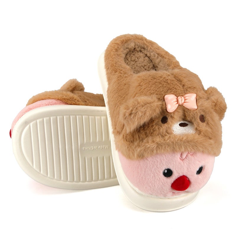 Lucky Kids Cozy Plush Fuzzy Slippers for Women and Men - Soft Warm Indoor/Outdoor House Shoes with Non-Slip Sole - Comfortable Winter Gift Idea (Sizes 36-41) - Image 1