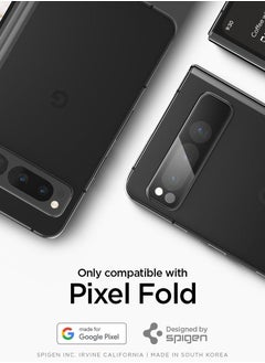 Spigen Glastr Ez Fit Optik for Google Pixel Fold Camera Lens Screen Protector - Black [2 Pack]  - Image 2