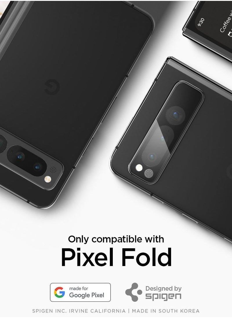 Spigen - Glastr Ez Fit Optik for Google Pixel Fold Camera Lens Screen Protector - Black [2 Pack] - Image 1