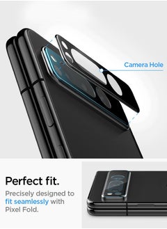 Spigen Glastr Ez Fit Optik for Google Pixel Fold Camera Lens Screen Protector - Black [2 Pack]  - Image 4
