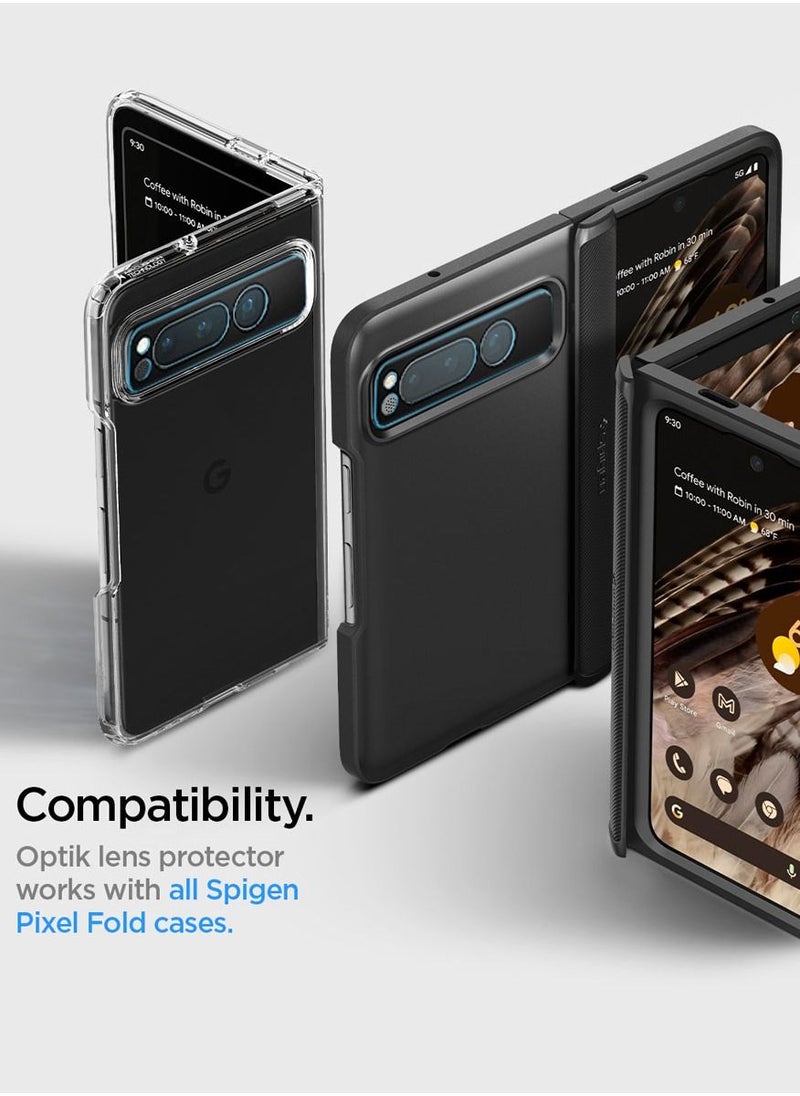 Spigen - Glastr Ez Fit Optik for Google Pixel Fold Camera Lens Screen Protector - Black [2 Pack] - Image 1