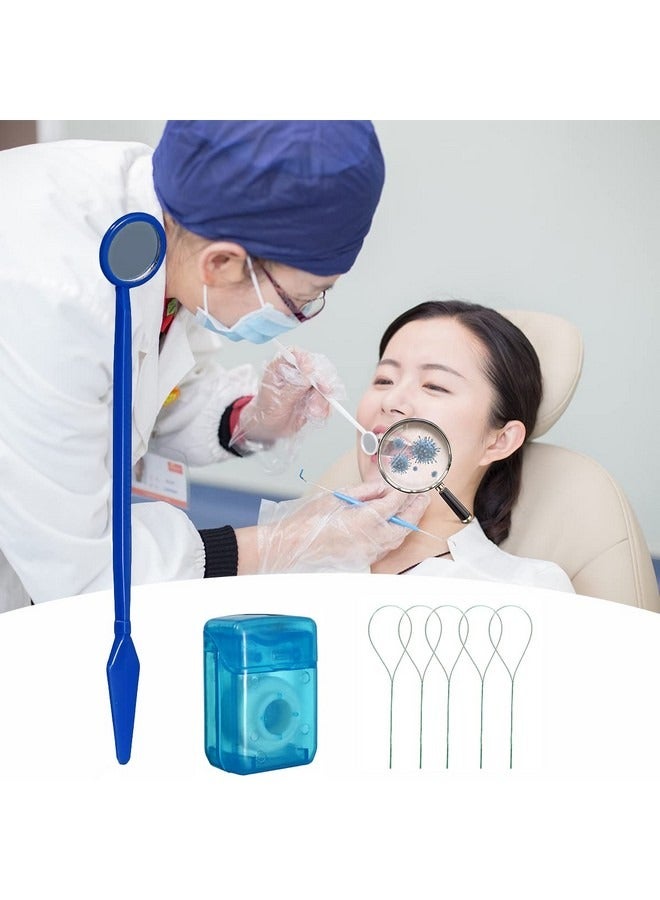 Beauenty 8-Piece Braces Cleaning Kit for Teeth, Portable Orthodontic Toothbrush Kit Oral Care Dental Travel Kit - Interdental Brush Dental Wax Dental Floss Toothbrush Box (Blue)  - Image 4