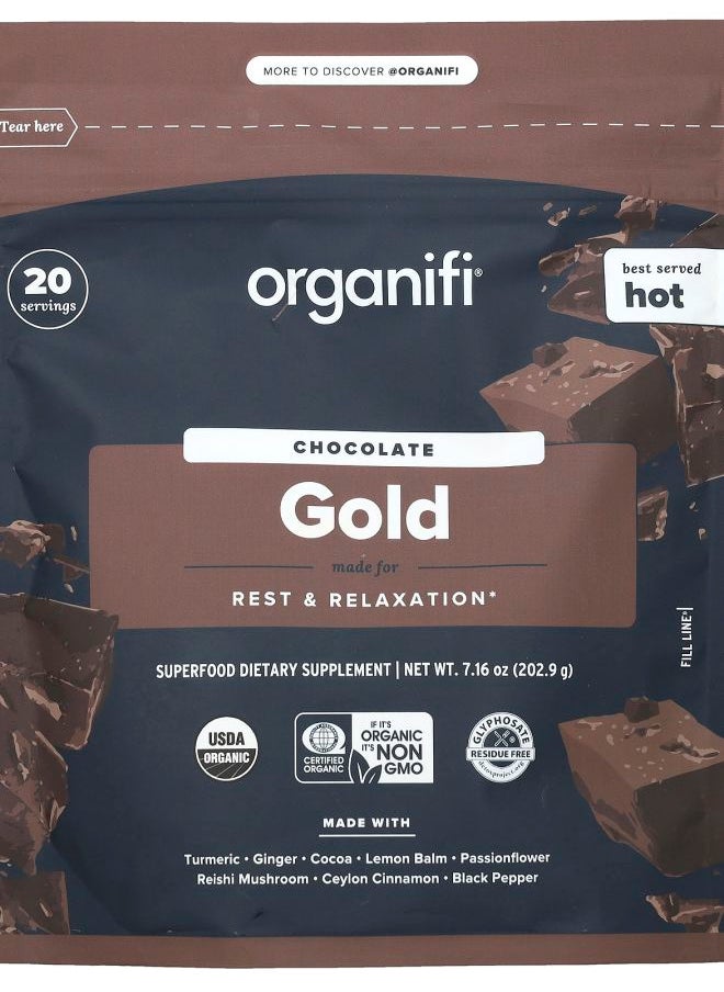 Organifi - Gold Chocolate 7.16 oz (202.9 g) - Image 1