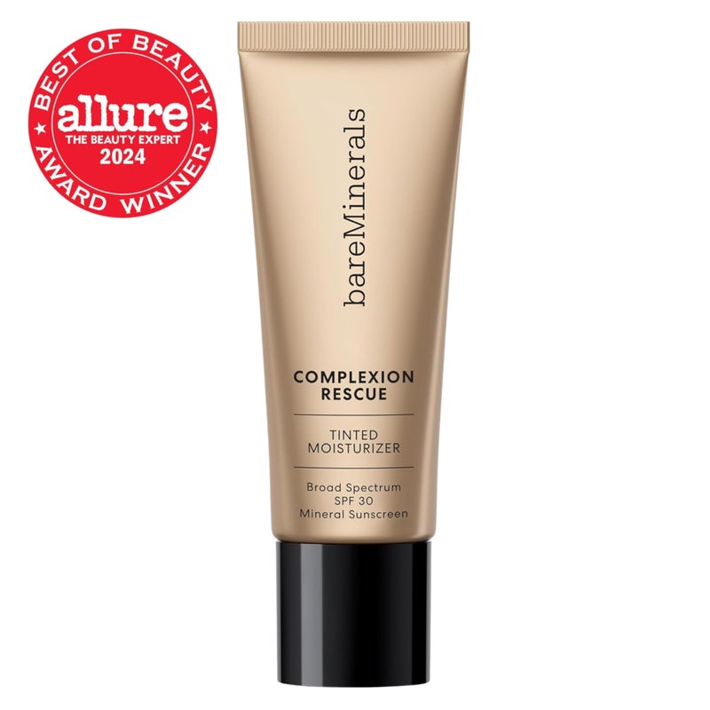 bareMinerals Complexion Rescue Tinted Moisturizer for Face with SPF 30, Full Size, Suede 04, Vegan, Cruelty-Free & Dermatologist-Tested - Image 2