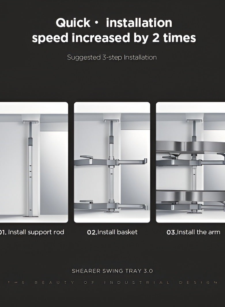 Generic Swing Tray Kitchen Pull-Out – Convenient, Space-Saving Kitchen Storage Solution - Image 4