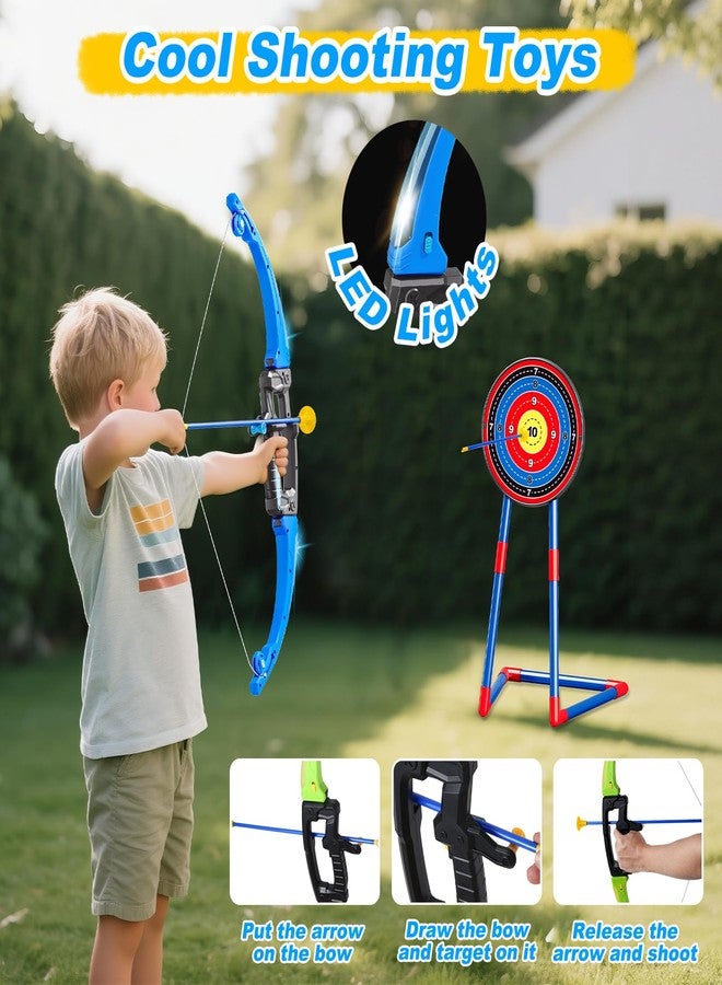 AuroTops 2 in 1 Pack Bow and Arrow Set for Kids 6 Year Old Boy Gifts Boy Toys Age 6-8,Archery Set with Lights Sport Shooting Games for Kids 5-12 Year Old Birthday Gifts Indoor Outdoor - Image 3