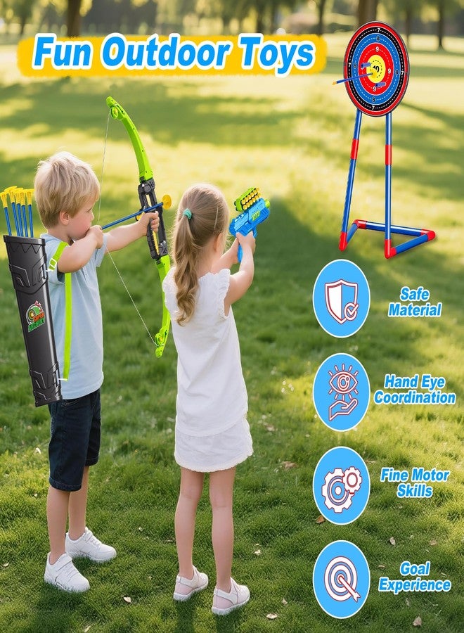 AuroTops 2 in 1 Pack Bow and Arrow Set for Kids 6 Year Old Boy Gifts Boy Toys Age 6-8,Archery Set with Lights Sport Shooting Games for Kids 5-12 Year Old Birthday Gifts Indoor Outdoor - Image 5