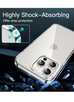 Houmt iPhone 15 Pro Case 6.1-Inch, Soft TPU Transparent Slim Protective Phone Cover with Shock-Absorption Support Wireless Charging (Clear)  - Image 4