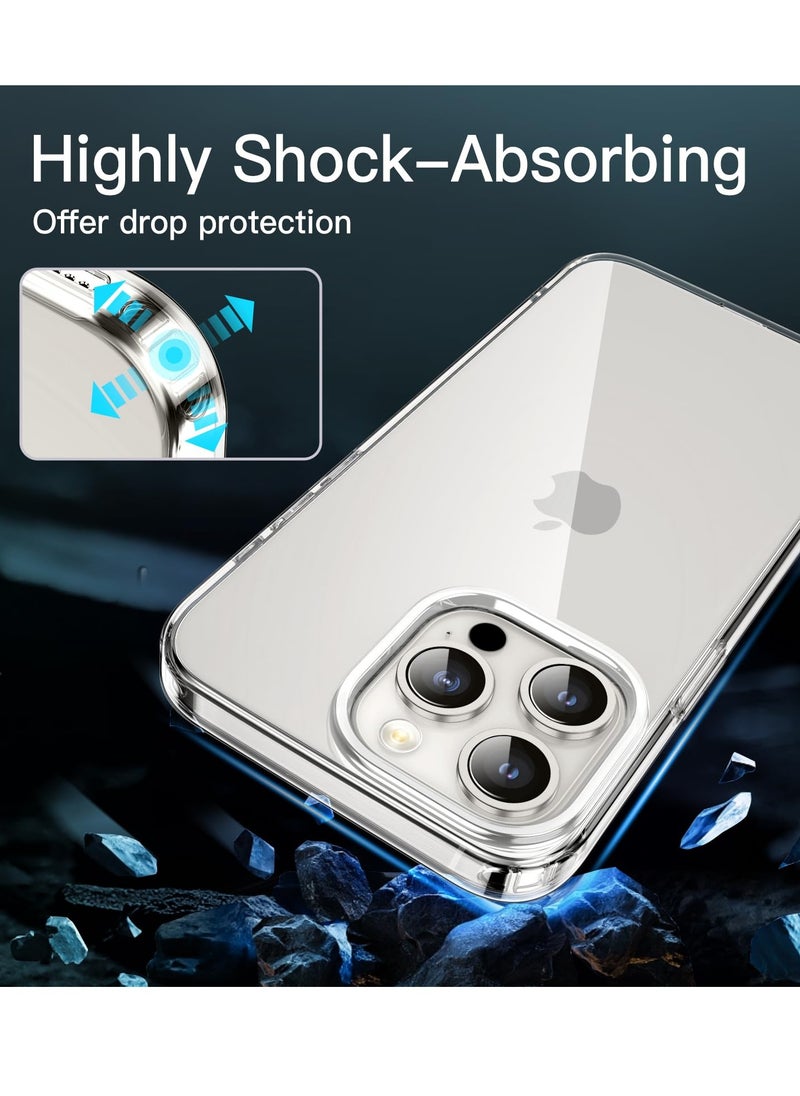 Houmt iPhone 15 Pro Case 6.1-Inch, Soft TPU Transparent Slim Protective Phone Cover with Shock-Absorption Support Wireless Charging (Clear)  - Image 4