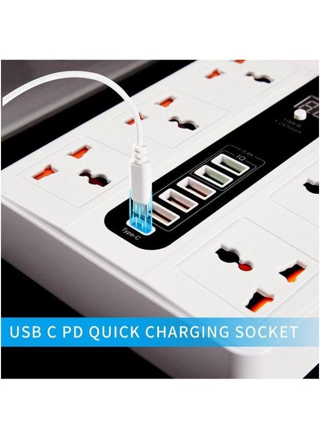 HOMESTAR Universal Outlet charging USB socket timing function expansion power strip  - Image 5