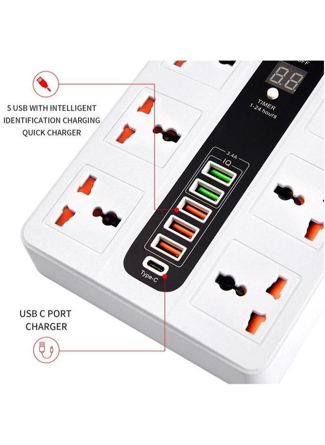 HOMESTAR Universal Outlet charging USB socket timing function expansion power strip  - Image 4
