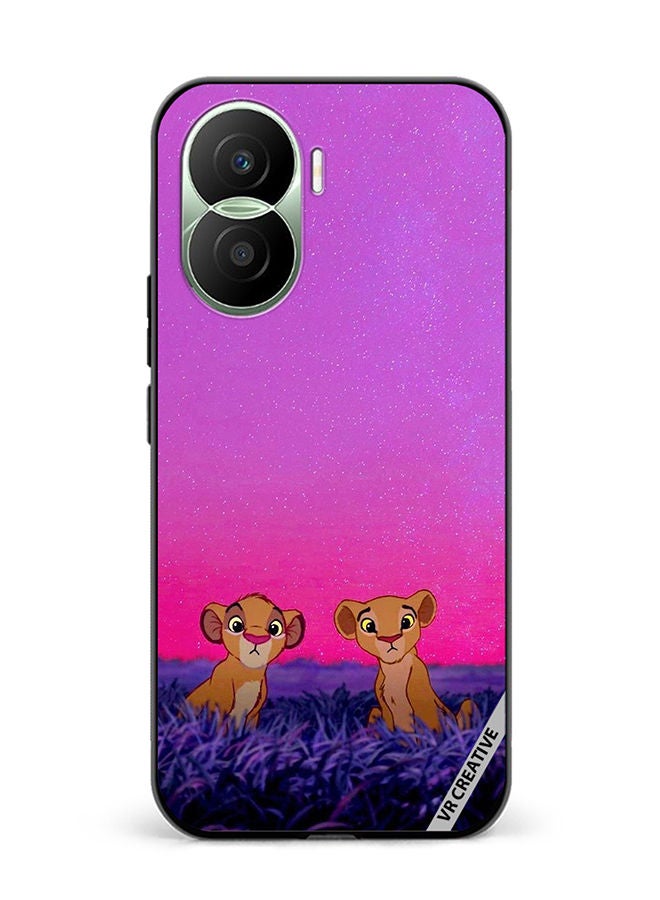 VR CREATIVE Protective Case Cover For Honor Play7T Pro Lion King Design Multicolour - Image 1