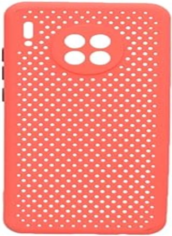 Generic - Generic Silicone Phone Case With Dotted Design And Colored Buttons For Huawei Mate 306.62"- Red - Image 1