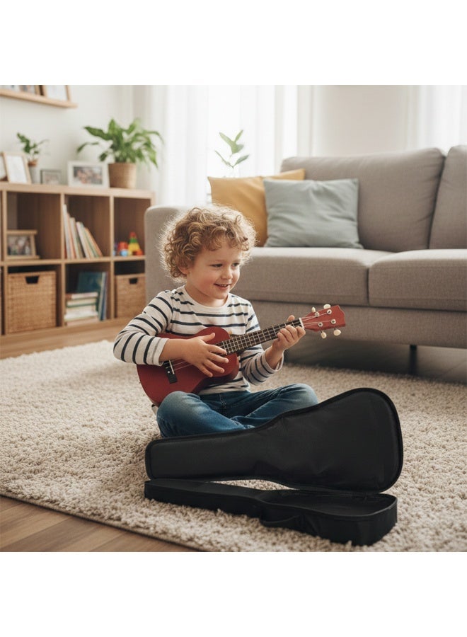 Sharpdo 21 Inch Ukulele Guitar with Guitar Bag, For Beginners ,Adults,Kids Coffee Color with 4 Soft Nylon Strings High Quality Basswood Body Portable Travel Educational Ukulele Guitar Perfect for Music Education and Gifting - Image 3