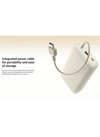 بنك طاقة بمنفذ USB ومنفذ USB-C وكابل مدمج USB-C 33W BHR8975GL - view 5