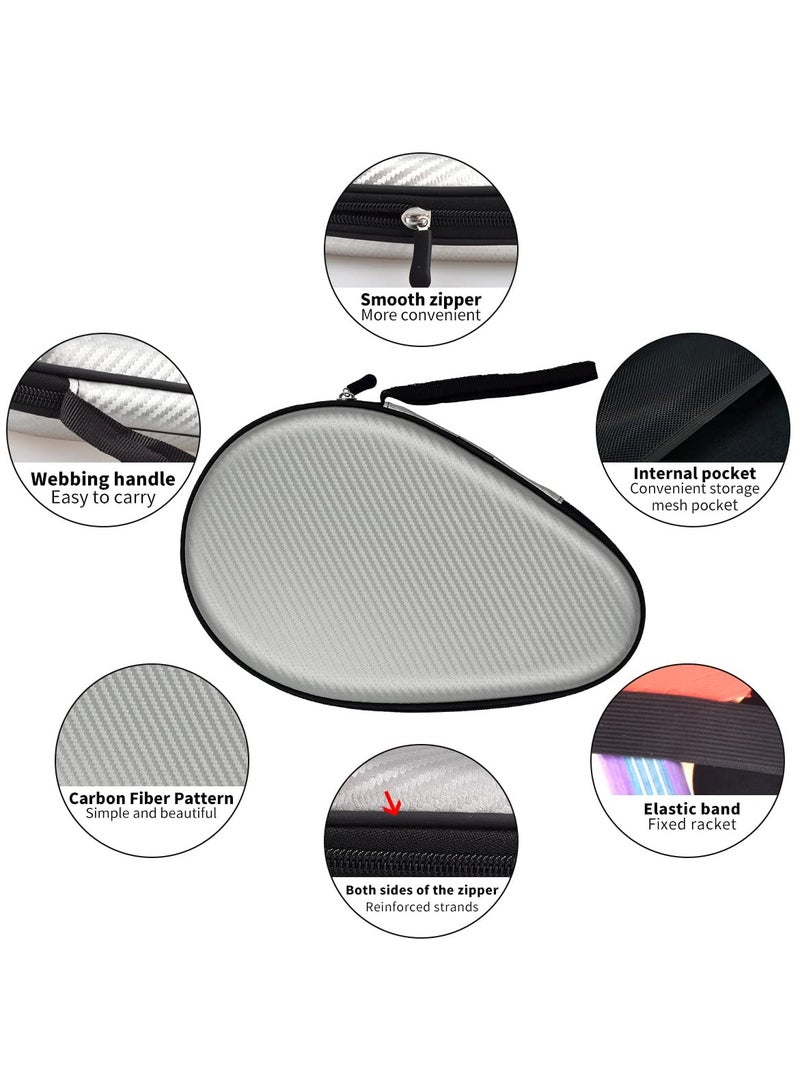 Ping Pong Paddle Case, Table Tennis Racket Pocket Table Tennis Racket Cover Hard Shell Ping Pong Portable Storage Bag For Carry  Protect Ping Pong Paddle Drop-Resistant And Durable - Image 4