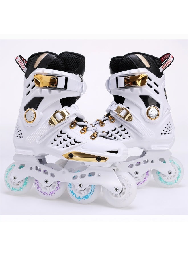 WEIQIU Inline Skates for Women Men, Outdoor Street Blades Roller Adult Male Female, Professional Fitness Roller Skates Blades for Unisex - Image 1