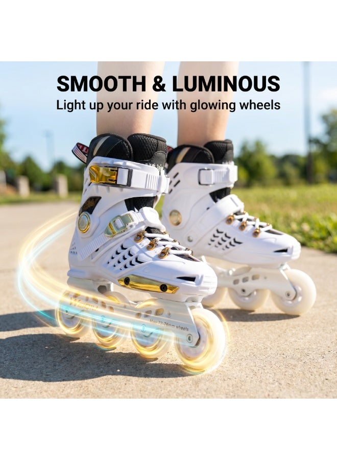 WEIQIU Inline Skates for Women Men, Outdoor Street Blades Roller Adult Male Female, Professional Fitness Roller Skates Blades for Unisex - Image 2