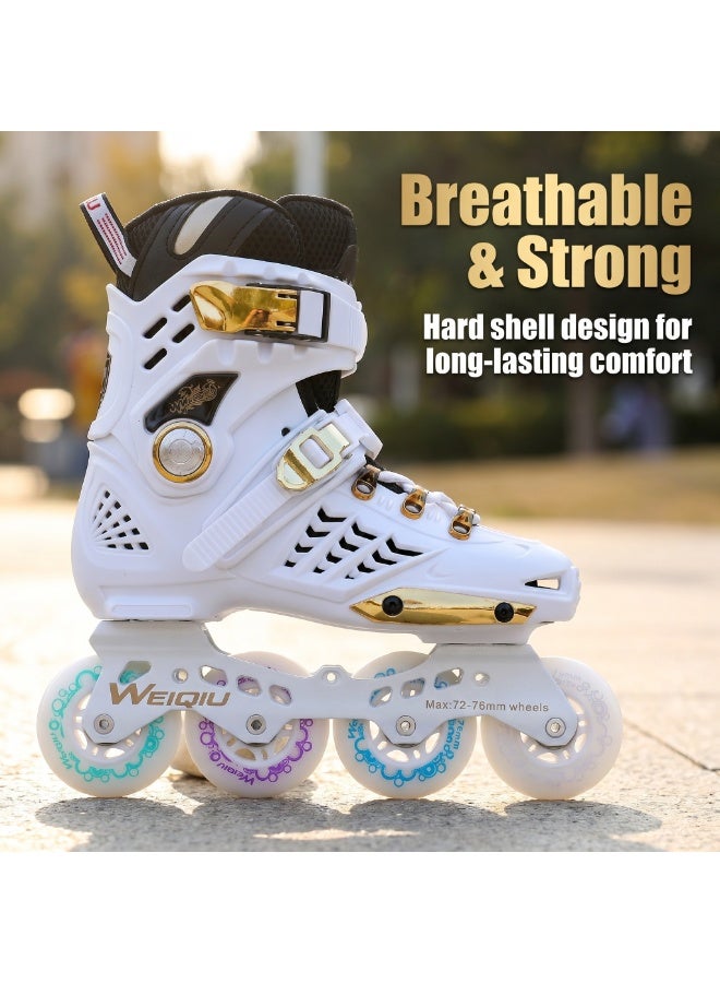 WEIQIU Inline Skates for Women Men, Outdoor Street Blades Roller Adult Male Female, Professional Fitness Roller Skates Blades for Unisex - Image 4