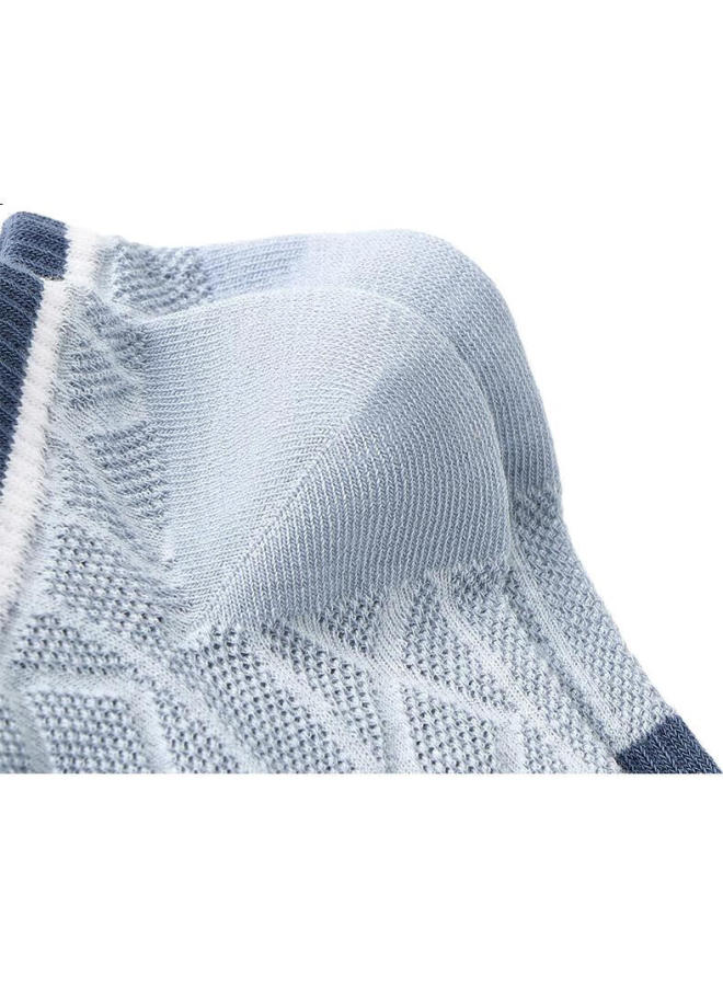 Threegun Impressions Series Men'S Socks Men'S Summer 100% Cotton Short Socks Diamond Mesh Breathable Antibacterial Socks - Image 3